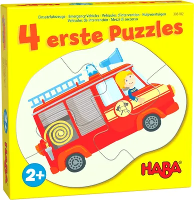 Produktbild von 4 erste Puzzles - Einsatzfahrzeuge