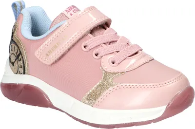 Produktbild von AMERICAN CLUB FH91 Solide Kinderschuhe mit Klettverschluss, Sneakers mit LED-Leuchtsohle, modische Kinderschuhe, Innensohle aus Naturleder, Rosa 30
