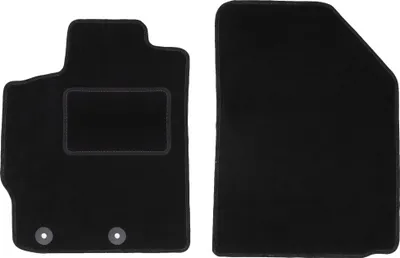 Immagine prodotto di Wielganizator tappetini auto velours anteriori adatto per Toyota Yaris II (2005-2011, hatchback) neri, set 2 pz, con fissaggi