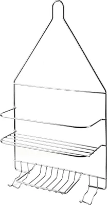 Obrázek produktu pro Koupelnová police z kovu CARL SILVER Carl 25 x 10 x 45 cm, stříbrná, 1 ks.
