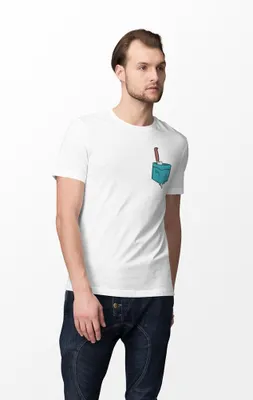 Produktbild von D&B Uni Polo  PO00018 Knife Pocket Weiß-Größe L
