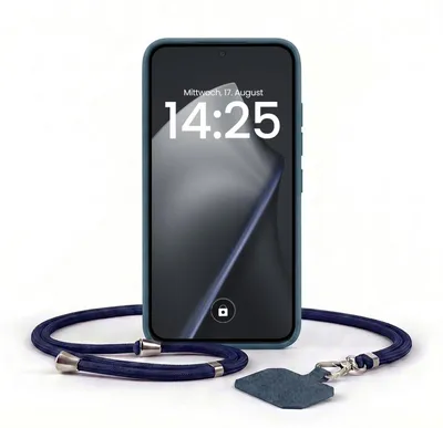 Produktbild von Handyhülle für Xiaomi 15T mit Handykette Band Kordel Hülle Case Schutzhülle Blau