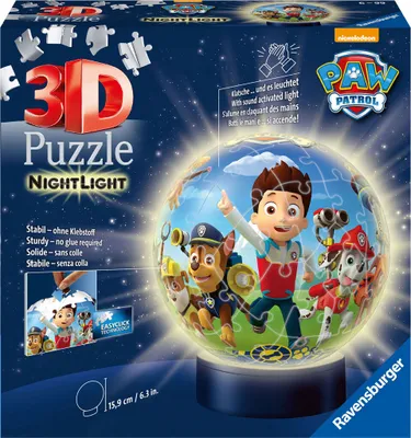Produktbild von Ravensburger 3D Puzzel Paw Patrol als Nachtlicht
