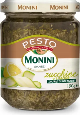 Zdjęcie produktu dla Pesto z cukinii i cytryny Monini 190 g