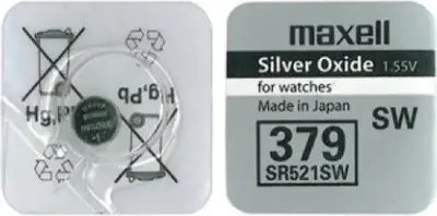 Obrázok produktu pre Maxell 18293000, Batria na jedno pouitie, SR521SW, Strieborn oxid (S), 1,55 V, 10 kusov, 16 mAh