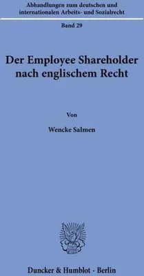 Obrázok produktu pre Der Employee Shareholder nach englischem Recht
