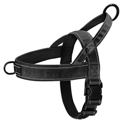 Produktbild von Hundegeschirr, strapazierfähiges Nylon, Notfallgriff, S, schwarz