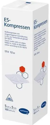 Produktbild von ES-KOMPRESSEN unsteril 5x5 cm 12fach