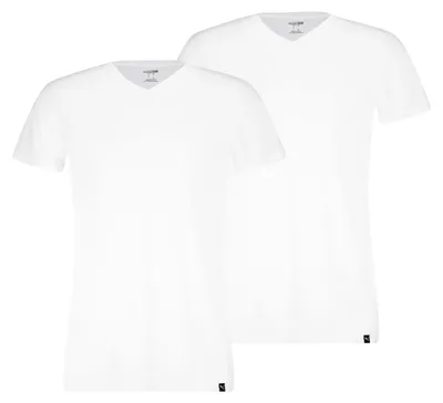 Produktbild von PUMA BASIC 2P V-NECK TEE - White (002) - L
