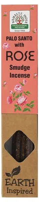 Produktbild von Namaste India earth Räucherstäbchen Palo Santo mit Rose 1x30g indische Duftmischung