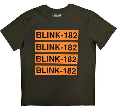 Produktbild von Blink-182 Log Repeat Military Green M T-Shirt
