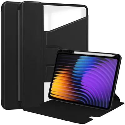 Produktbild von Xiaomi Pad 7 (Pro) / Pad 8 (Pro) Hülle - Coverup 360° Rotating Folio Klapphülle mit Schlaf/Wach-Funktion - Schwarz