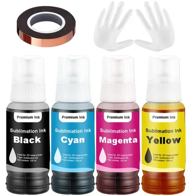Sublimations-Tinte 4x100 ml für Epson ET-Drucker