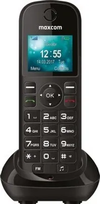 Obrázek produktu pro MaxCom MM35D, DECT telefon, Bezdrátové sluchátko, Hlasitý odposlech, 500 pol., Černá