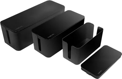 Obrázok produktu pre Logilink Kabelbox-Set, 3 Größen, schwarz