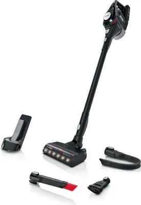Zdjęcie produktu dla Bosch Serie 8 BCS8214BL, Pionowy odkurzacz, Bez worka, Czarny, Srebrny, 0,4 l, Suchy, Tkanina