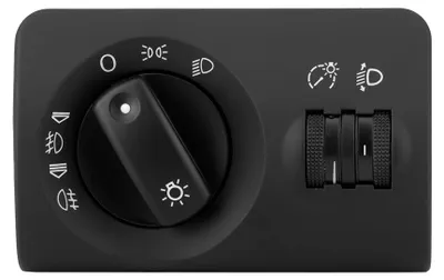 Productafbeelding van Schakelaar voor koplampen en mistlampen, type V10730011, geschikt voor Audi A6, bouwjaar 1997-2005