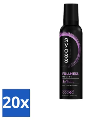 Immagine prodotto di 20 flaconi di schiuma volumizzante per capelli Syoss - 250 ml - confezione  - 20 pezzi