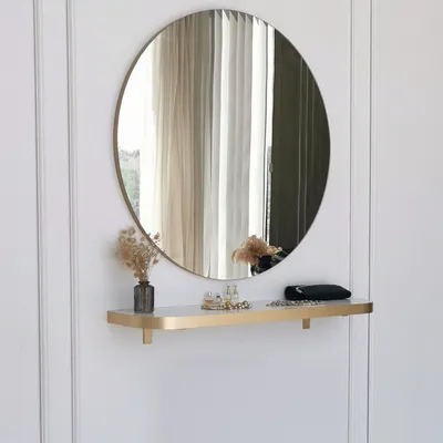 Produktbild von Gonnesa - Spiegel, 90x90h cm Gold, Rund