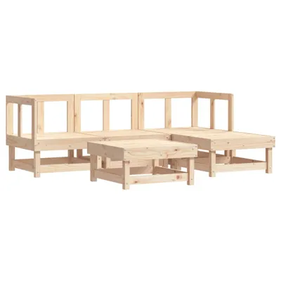 Produktbild von vidaXL 5-tlg. Garten-Lounge-Set Massivholz Kiefer