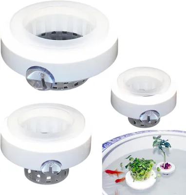 Immagine prodotto di Supporti galleggianti per piante acquatiche, con ventose, diametro circa 15 cm, per acquari