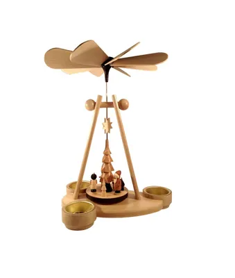 Produktbild von Kugelpyramide Weihnachtsmann natur Höhe=26cm NEU