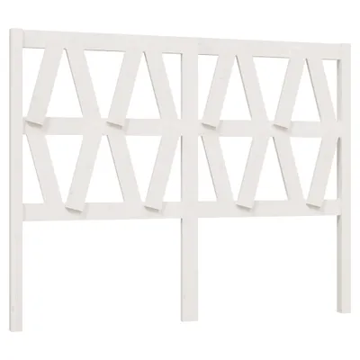 Immagine prodotto di vidaXL Testiera bianca 126x4x100 cm in legno di pino massiccio