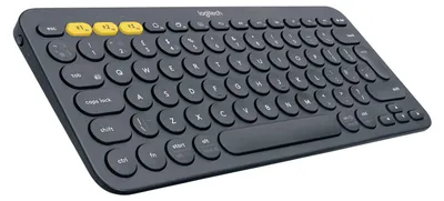 Produktbild von Logitech K380 Multi-Device, Mini, Kabellos, Bluetooth, QWERTY, Graphit