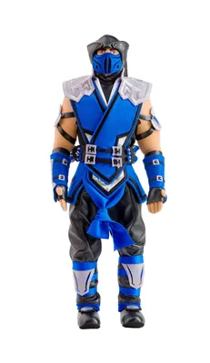 A full-body shot of a Sub-Zero action figure from Mortal Kombat.