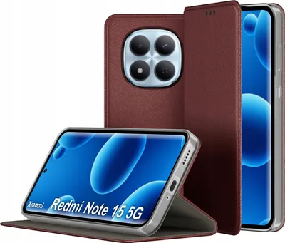 Obrázok produktu pre MAGNETICKÉ kožené puzdro so zapínaním pre Xiaomi Redmi Note 15 5G