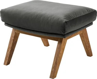 Produktbild von home24 Polsterhocker mit Holzfüßen