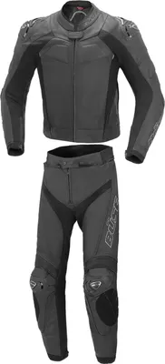 Image de Büse Assen Combinaison cuir 2 pièces moto, noir, 60