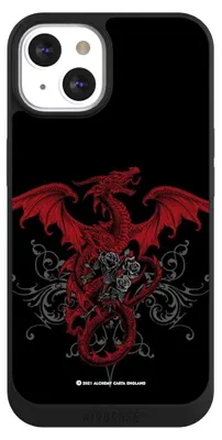 Produktbild von NIVOCASE Handyhülle für Apple iPhone 13  Hülle NIVOpure Case Schwarz Drache Gothic Rot