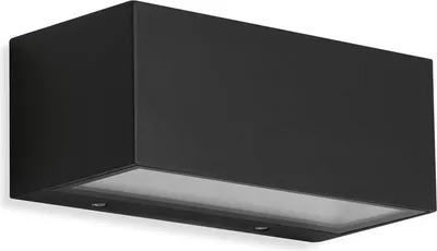 Produktbild von LED Außenwandleuchte Außenlampe IP44 4000K 12W schwarz Metall-Glas Telefunken