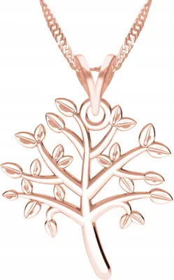 Produktbild von Vergoldete Halskette mit Lebensbaum-Motiv, Natur, SILBER 925