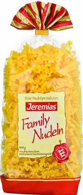 Image de Jeremias Family Pâtes ondulées aux œufs frais 500g paquet de 4