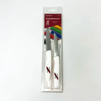 Produktbild von Windmuehlenmesser Schälmesser-Set 2-teilig, 8,5 cm, Weiß, 902217