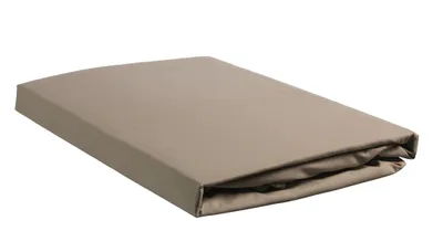 Produktbild von Beddinghouse Perkal Spannbettlaken bis 28cm Höhe Farbe Taupe Größe 180x200x28cm