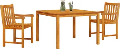 Produktbild von vidaXL Garten Essgruppe 3 pcs Braun Massivholz Akazie