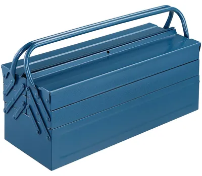 Immagine prodotto di DEUBA® Cassetta Attrezzi Vuota Grande Acciaio 5 Scomparti Valigetta Utensili 530x200x200mm