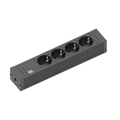 Obrázok produktu pre Bachmann 420.0017, 2 m, Vnútorný, Čierna, 4 AC zásuvky/AC zásuviek, 268 mm, 52 mm