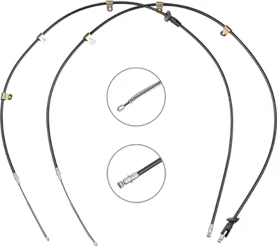 Produktbild von RIDEX Handbremsseil Seilzug Feststellbremse für MITSUBISHI GRANDIS (NAW) Hinten Links Hinten Rechts 124C1107