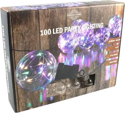 Obrázek produktu pro Řetěz Party 100Led Vícebarevný 3M 50Cm Časovač
