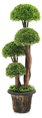 Zdjęcie produktu dla KOMFOTTEU Sztuczna roślina, cyprys, 90 cm, dekoracyjny sztuczny drzewko, zielony