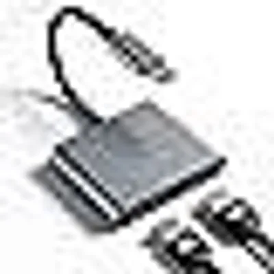 Produktbild von USB C auf Dual HDMI Adapter 4K@60Hz, Dual-Monitor HDMI USB Adapter Splitter für MacBook, iPad, Surface, Dell, Chromebook, Typ C zu HDMI Dual Display Adapter