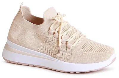 Produktbild von topschuhe24 2389 Damen Plateau Light Sneaker , Farbe:Beige, Größe:38 EU