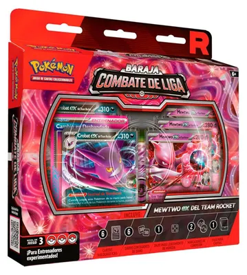 Immagine prodotto di Gioco di carte collezionabili Pokémon: Mewtwo della Team Rocket - Mazzo da battaglia Ex League - Carte collezionabili Pokémon - Rosa - Bambini - Rosa - Taglia unica