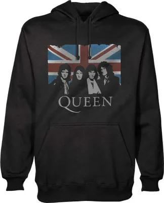 Produktbild von Queen Vintage Union Jack Black L Hoodie