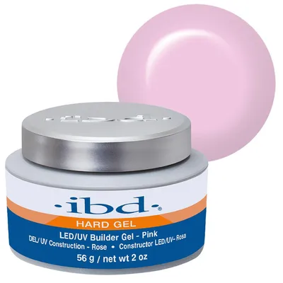 Produktbild von ibd Hard Gel – LED/UV Builder Gel Pink, 1er Pack (1 x 56 g) –  USA – Nagelaufbau zu Hause – ohne Termine und laute Nagelstudios, HEMA-FREE