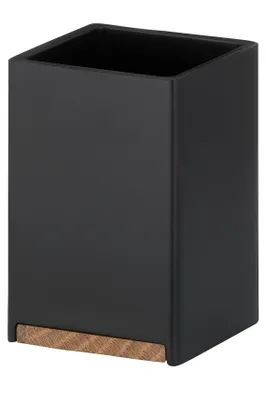 Zdjęcie produktu dla Kela 23687, Czarny, Monochromatyczny, Matowy, Polyresin, Pojedyńczy, Wolnostojąca szklanka łazienkowa
